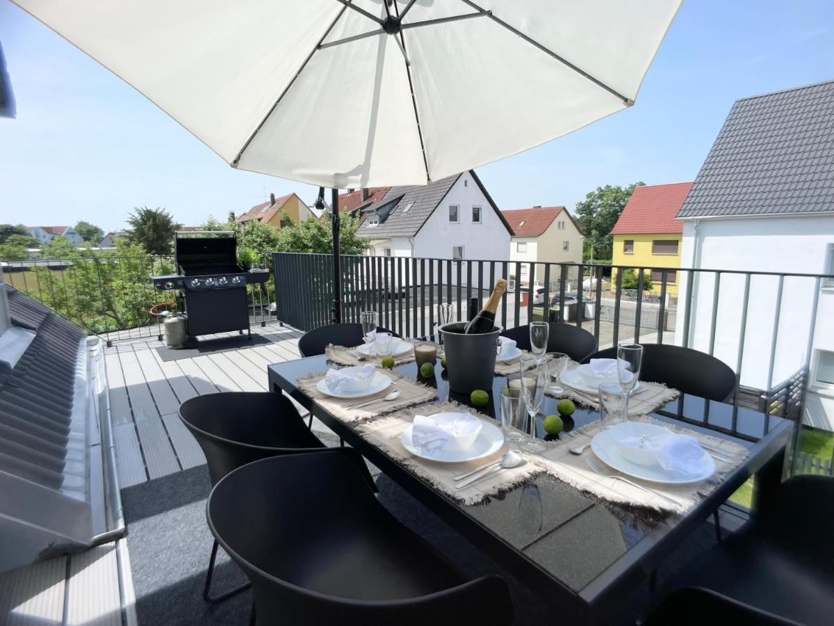 M-Style 04 Apartment Mit Balkon Und Gasgrill, 24H Self-Check-In, Free Parking, Netflix Norimberk Exteriér fotografie
